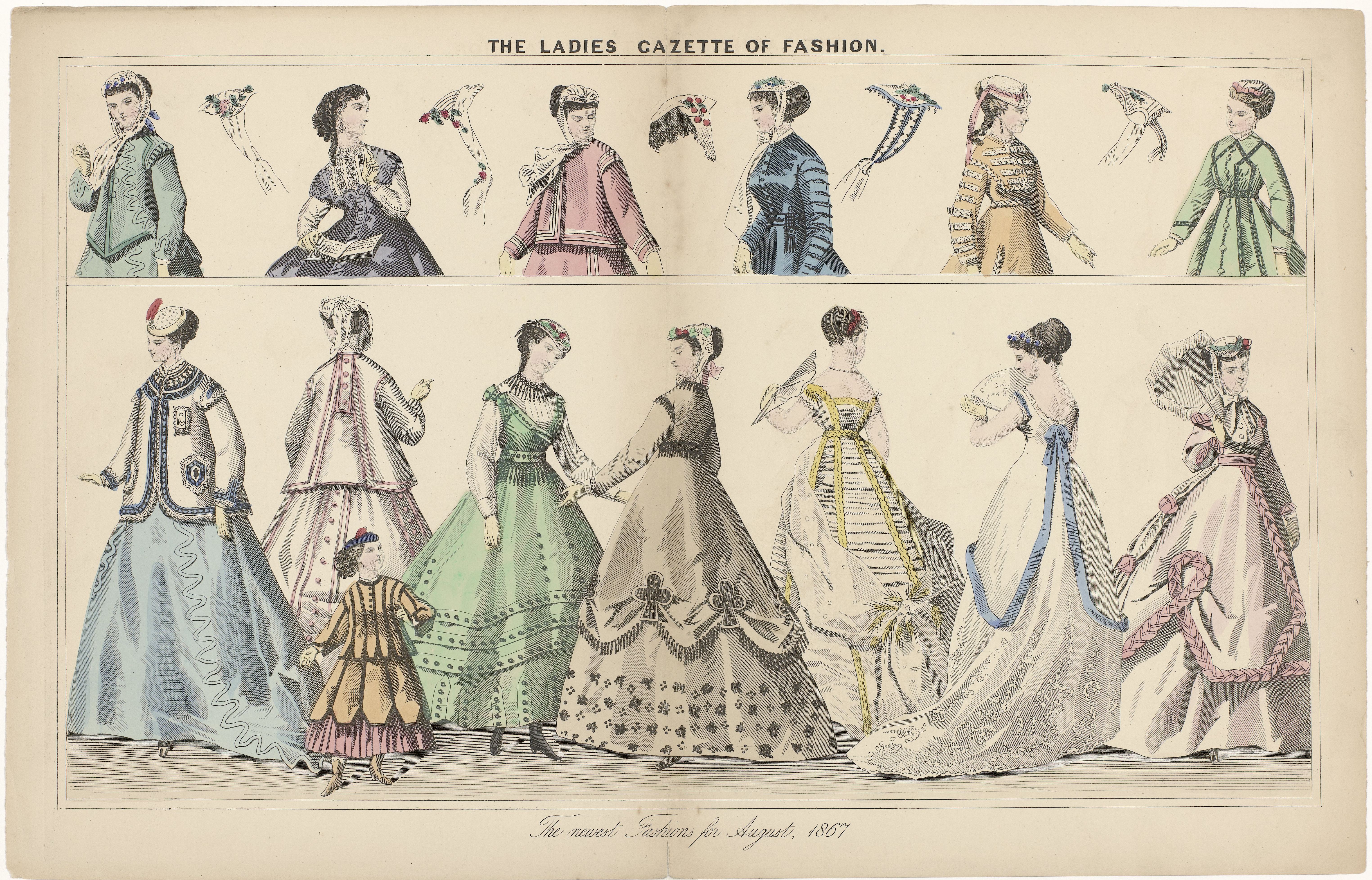 a good example of contemporary clothing from 19th century Europe